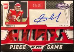 Skyy Moore [Purple] #PGS-SM Football Cards 2022 Panini Certified Piece of the Game Signatures Prices