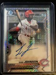 Ivan Johnson [Orange Refractor] #BMA-IJ Baseball Cards 2021 Bowman Chrome Mega Box Mojo Autographs Prices