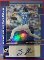 Jackson Kowar [Blue] Baseball Cards 2022 Panini Donruss Signature Series Prices