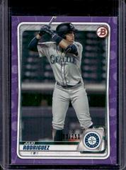Julio Rodriguez [Purple] #BP-19 Baseball Cards 2020 Bowman Paper Prospects Prices