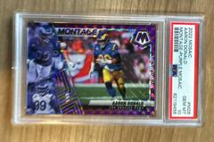 Aaron Donald [Purple] #M-28 Football Cards 2022 Panini Mosaic Montage Prices