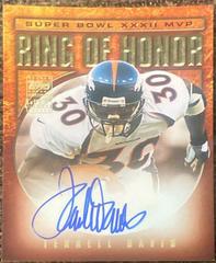 Terrell Davis #RH-TD Football Cards 2002 Topps Ring of Honor Autographs Prices