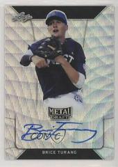 Brice Turang [Purple Wave] Baseball Cards 2018 Leaf Metal Draft Autograph Prices