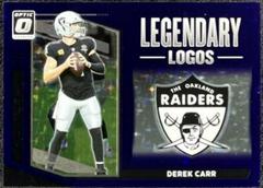 Derek Carr [Purple Stars] Football Cards 2021 Panini Donruss Optic Legendary Logos Prices