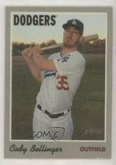 Cody Bellinger #24 Baseball Cards 2019 Topps Heritage 1970 Cloth Stickers Prices