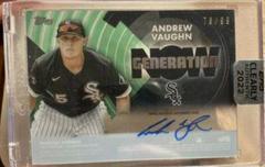 Andrew Vaughn [Green] Baseball Cards 2022 Topps Clearly Authentic Generation Now Autographs Prices