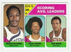 ABA Scoring Avg. Leaders #221 Basketball Cards 1975 Topps Prices