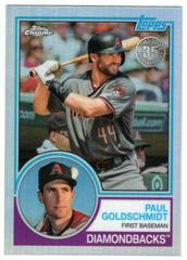Paul Goldschmidt #83T-19 Baseball Cards 2018 Topps Chrome 1983 Prices