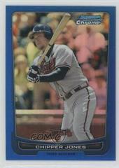 Chipper Jones [Blue Refractor] #34 Baseball Cards 2012 Bowman Chrome Prices