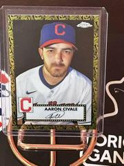 Aaron Civale [Black Gold] #411 Baseball Cards 2021 Topps Chrome Platinum Anniversary Prices