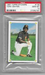 Tony Gwynn Baseball Cards 1987 Topps Stickers Prices