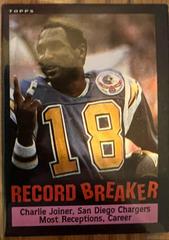 Charlie Joyner Record Breakers #3 Football Cards 1985 Topps Prices