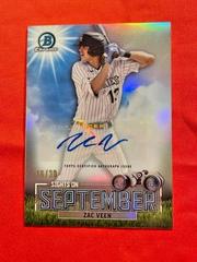Zac Veen [Autograph] #SOS-10 Baseball Cards 2023 Bowman Sights on September Prices