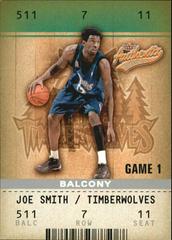 Joe Smith [Balcony] #35 Basketball Cards 2002 Fleer Authentix Prices