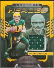 Aaron Rodgers [Gold] #AH-4 Football Cards 2022 Panini Absolute Heroes Memorabilia Prices