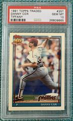 Danny Cox #25T Baseball Cards 1991 Topps Traded Tiffany Prices