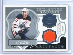Connor McDavid Hockey Cards 2022 Upper Deck Artifacts Treasured Swatches Prices