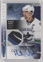 Henrik Sedin [Patch] Hockey Cards 2021 SP Game Used Inked Sweaters Autograph Prices