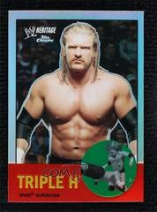 Triple H [Refractor] #27 Wrestling Cards 2007 Topps Heritage II Chrome WWE Prices