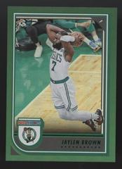 Jaylen Brown [Green] Basketball Cards 2022 Panini Hoops Prices