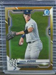 Aaron Judge [Gold Refractor] #25 Baseball Cards 2021 Bowman Chrome Prices