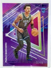 Paolo Banchero [Purple] Basketball Cards 2022 Panini Chronicles Draft Picks Recon Prices