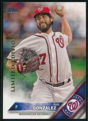 Gio Gonzalez #47 Baseball Cards 2016 Topps Limited Edition Prices