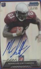 Marcus Lattimore [Blue Refractor] Football Cards 2013 Bowman Chrome Rookie Autograph Prices