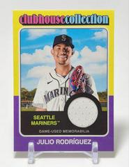 Julio Rodriguez #CCR-JR Baseball Cards 2024 Topps Heritage Clubhouse Collection Relic Prices