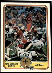 New Orleans Saints [Air Ball] Football Cards 1981 Fleer Team Action Prices