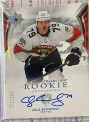 Cole Schwindt Hockey Cards 2021 Ultimate Collection Signatures Rookies Prices