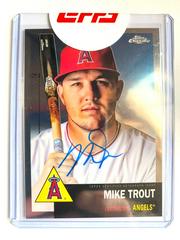 Mike Trout #CPA-MT Baseball Cards 2022 Topps Chrome Platinum Anniversary Autographs Prices