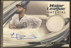 Riley Greene #MLMA-RG Baseball Cards 2023 Topps Update Major League Material Autographs Prices
