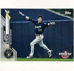 Christian Yelich [SP] #163 Baseball Cards 2020 Topps Opening Day Prices
