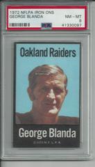 George Blanda Football Cards 1972 NFLPA Iron Ons Prices