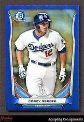 Corey Seager [Blue Refractor] Baseball Cards 2014 Bowman Chrome Mini Prices