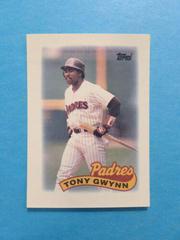 Tony Gwynn #39 Baseball Cards 1989 Topps Mini League Leaders Prices