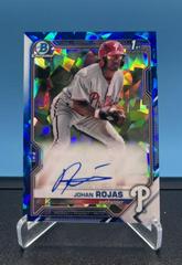 Johan Rojas [Purple Refractor] #BSPA-JR Baseball Cards 2021 Bowman Sapphire Autographs Prices