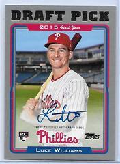Luke Williams [Silver] #05DP-LW Baseball Cards 2022 Topps Archives 2005 Draft Picks Autographs Prices