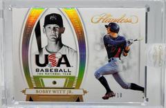 Bobby Witt Jr. [Yellow Diamond] #56 Baseball Cards 2022 Panini Flawless Prices