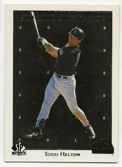 Todd Helton #SD27 Baseball Cards 1998 SP Authentic Sheer Dominance Prices