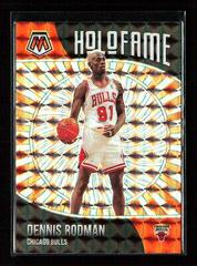 Dennis Rodman [Orange Fluorescent] #8 Basketball Cards 2020 Panini Mosaic HoloFame Prices