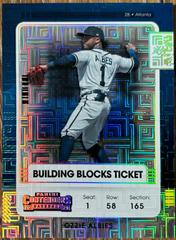 Ozzie Albies [Building Blocks] #1 Baseball Cards 2021 Panini Contenders Prices