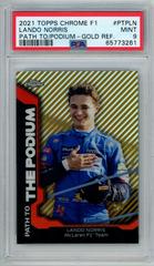 Lando Norris [Gold] #PTP-LN Racing Cards 2021 Topps Chrome Formula 1 Path to the Podium Prices