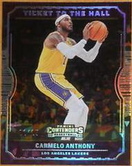 Carmelo Anthony [Cracked Ice] #8 Basketball Cards 2022 Panini Contenders Ticket to the Hall Prices