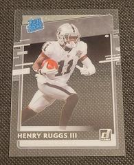 Henry Ruggs III #RR-HR Football Cards 2020 Panini Chronicles Clearly Donruss Rated Rookies Prices