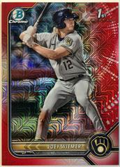 Joey Wiemer [Red Refractor] #BCP-207 Baseball Cards 2022 Bowman Chrome Prospects Prices