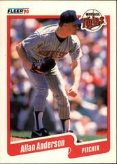 Allan Anderson #366 Baseball Cards 1990 Fleer Prices