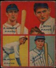 Bush, Hoyt [Waner, Waner] Baseball Cards 1935 Goudey 4 in 1 Prices