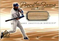 Gary Sheffield #GS Baseball Cards 2001 SP Game Bat Piece of the Game Prices
